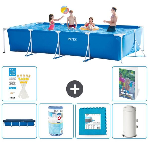 Piscina fuori terra rettangolare - 450x220x84 cm - Struttura in 5 parti, modello S80