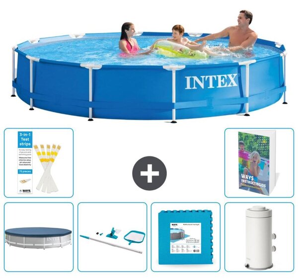 Piscina autoportante rettangolare - 366x76 cm - composta da 5 parti - modello S17