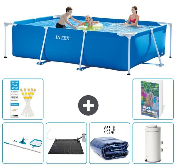 Piscina fuori terra rettangolare - 300x200x75 cm - composta da 5 elementi, modello S61