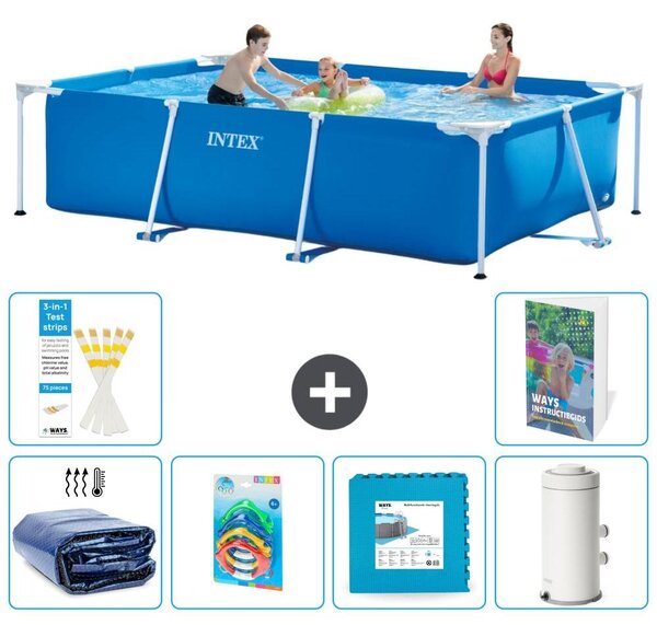 Piscina fuori terra rettangolare - 300x200x75 cm - composta da 5 elementi, modello S55
