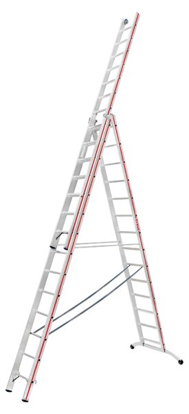 Scala multiuso a tre sezioni, 3×14 gradini, 9,78 m, Hymer