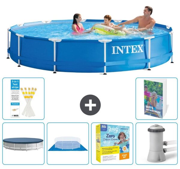 Piscina autoportante rettangolare - 366x76 cm - composta da 5 parti - Modello S24