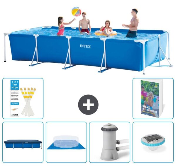 Piscina fuori terra rettangolare - 450x220x84 cm - Struttura in 5 parti, modello S74