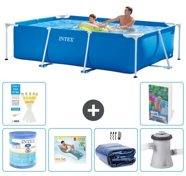 Piscina fuori terra rettangolare - 260x160x65 cm - composta da 5 elementi - modello S173