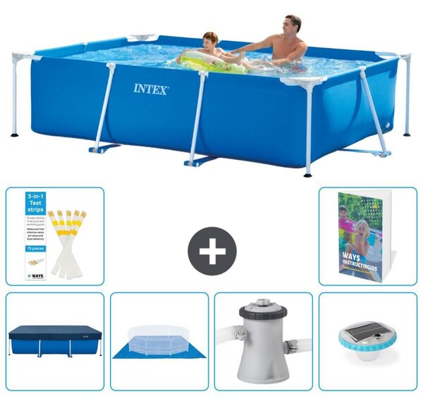 Piscina fuori terra rettangolare - 260x160x65 cm - composta da 5 elementi, modello S74