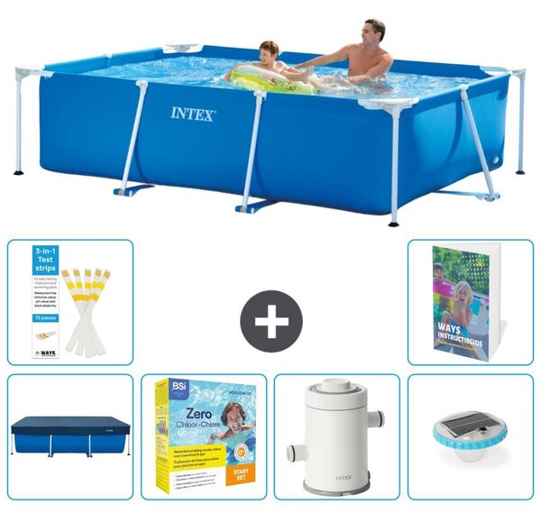 Piscina fuori terra rettangolare - 260x160x65 cm - composta da 5 elementi, modello S32