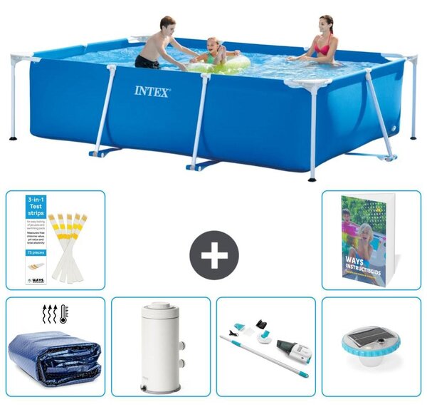Piscina fuori terra rettangolare - 300x200x75 cm - 5 pezzi, modello S30