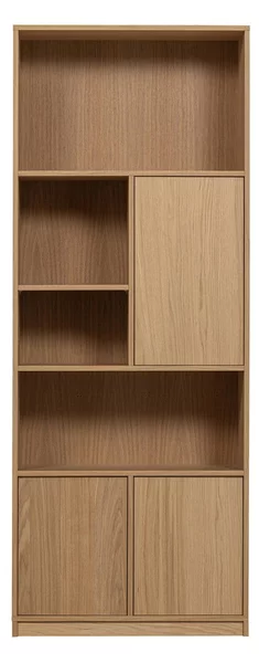 Libreria modulare in rovere naturale 77x199 cm Modulair - vtwonen