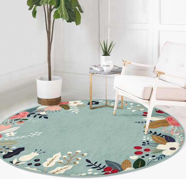 Tappeto rotondo lavabile adatto ai robot aspirapolvere ø 100 cm Comfort - Mila Home