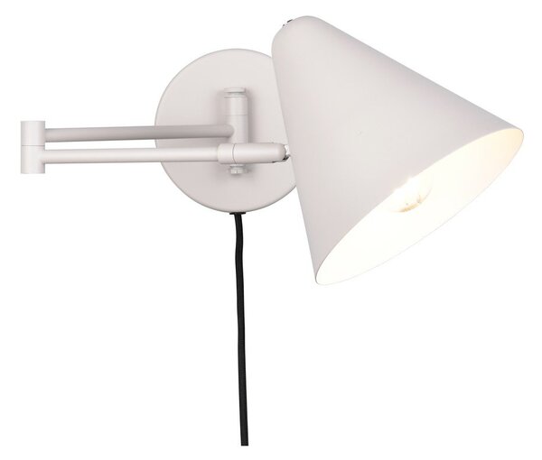 Lampada da parete avorio con alimentazione a corrente con struttura flessibile ø 15 cm Cosima – Trio