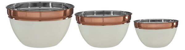 Ciotola in acciaio inox in rame e beige ø 26 cm Prescott - Premier Housewares