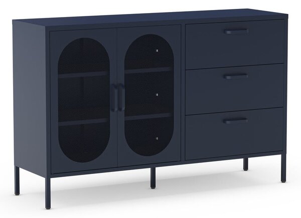 Cassettiera blu scuro 140x90 cm Diora - Marckeric