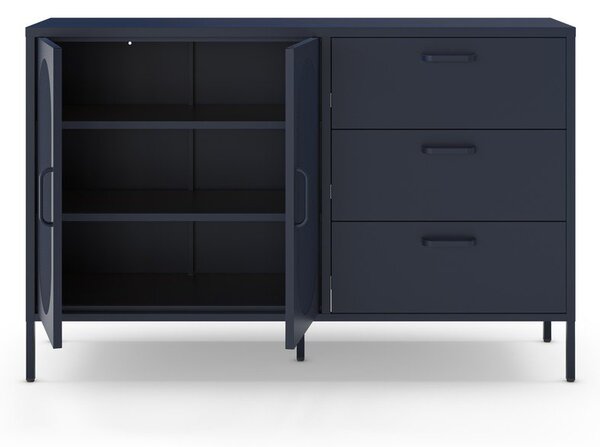 Cassettiera blu scuro 140x90 cm Diora - Marckeric