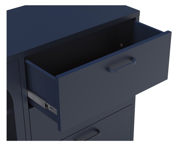 Cassettiera blu scuro 140x90 cm Diora - Marckeric