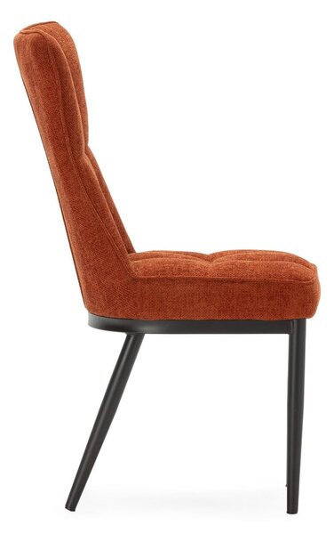 Sedie da pranzo in set color terracotta 2 pz Damon – Marckeric