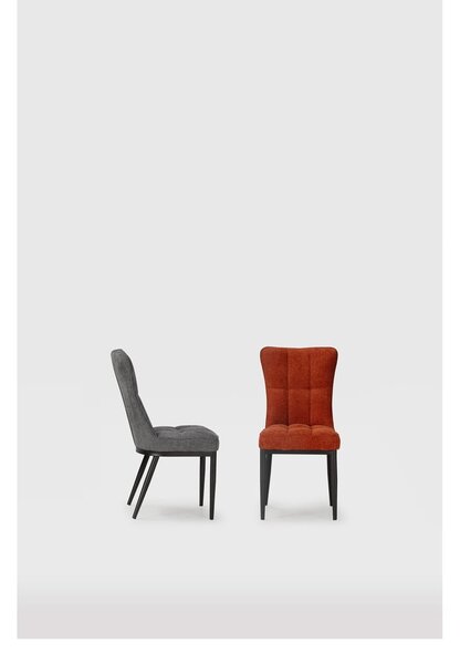 Sedie da pranzo in set color terracotta 2 pz Damon – Marckeric