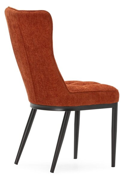 Sedie da pranzo in set color terracotta 2 pz Damon – Marckeric