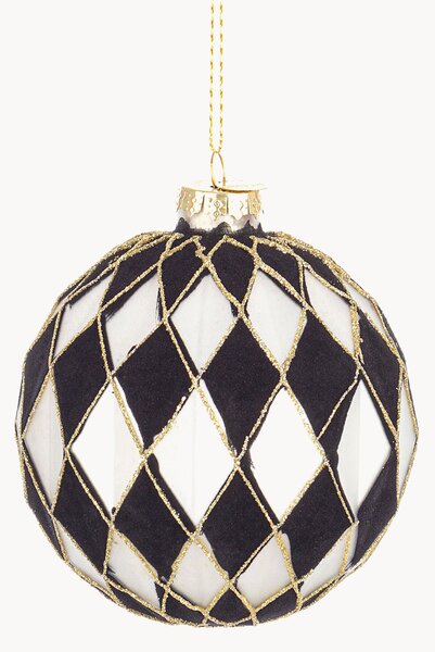 Set di 8 palline di Natale Rombi