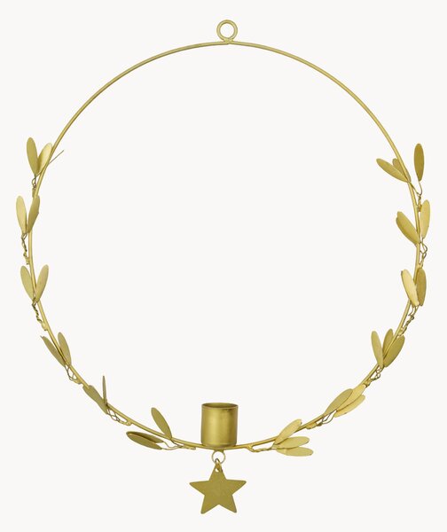 Portacandele natalizio fatto a mano Mistel, Ø 25 cm