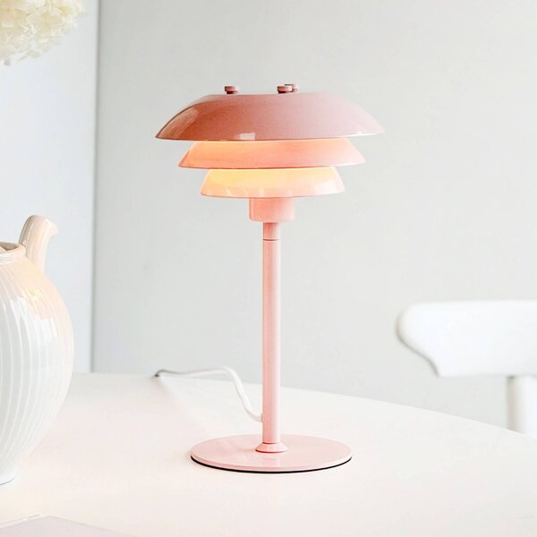 Dyberg Larsen Lampada da tavolo SIXTEEN, Violetto / Fucsia / Rosa, Soggiorno / Sala da pranzo, Metallo, Scandinavo, Lampada da tavolo