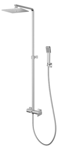 Soffione doccia con soffione a pioggia quadrato