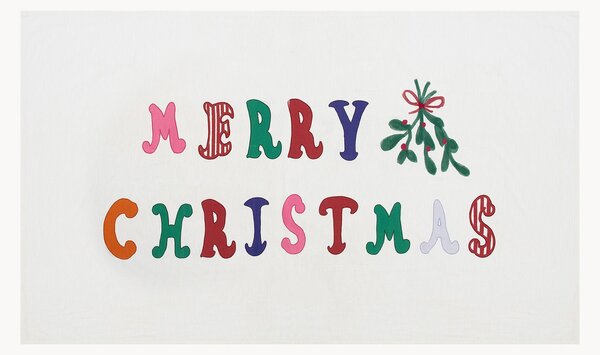Tovaglia fatta a mano Merry Christmas