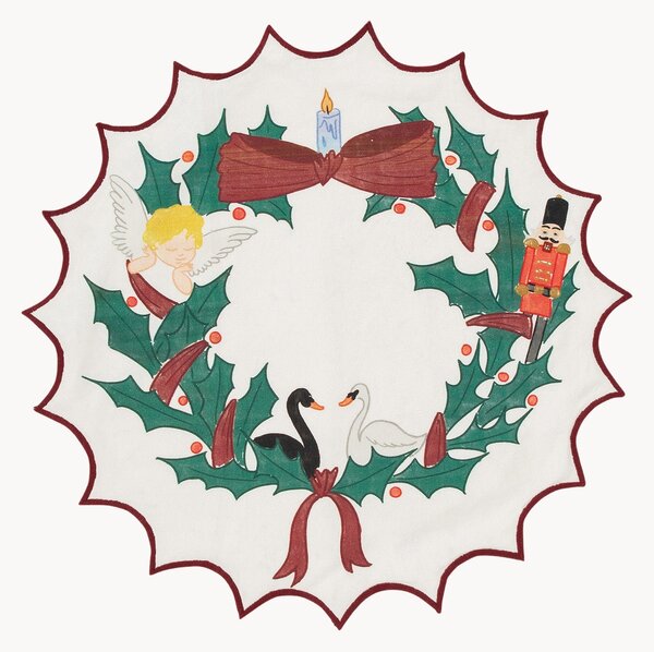 Tovagliolo natalizo fatto a mano Wreath