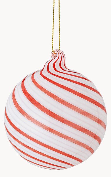 Set di 2 palline di Natale in vetro soffiato Zwirl
