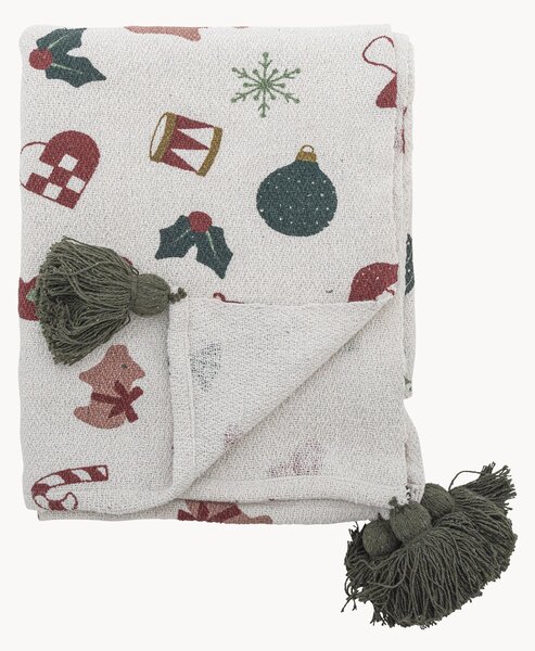 Plaid con frange Yule