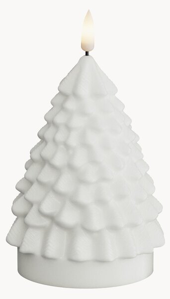 Candela a LED fatta a mano albero di Natale, effetto fiamma reale, alt. 11 cm