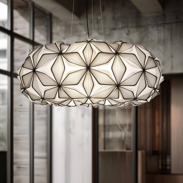 Slamp Lampada a sospensione C'EST LA VIE, dimmerabile, Nero, Soggiorno / Sala da pranzo, Plastica, Design, Lampada a sospensione