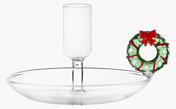 Candelabro fatto a mano con ghirlanda decorativa Christmas Tales