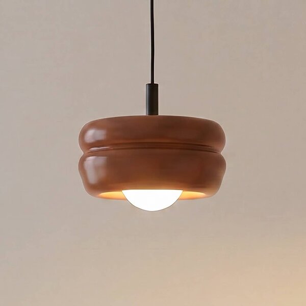 Lampada a sospensione in vetro Tina Argon, dimmerabile, Terracotta, Soggiorno / Sala da pranzo, Vetro, Lampada a sospensione