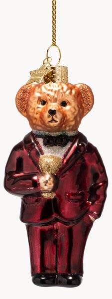 Pallina di Natale in vetro soffiato Bear In Clothes