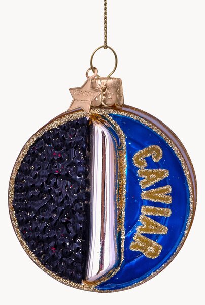 Pallina di Natale in vetro soffiato Caviar Tin Can