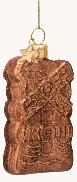 Pallina di Natale in vetro soffiato Dutch Speculaas Koekje