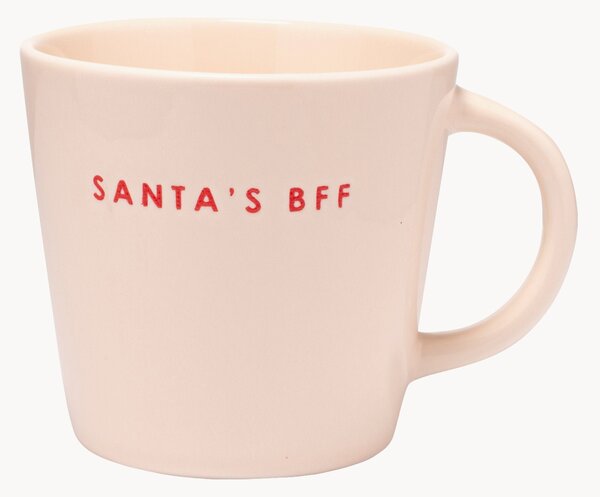 Tazza in vetro soffiato Santa's BFF