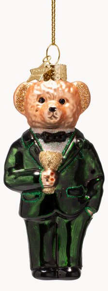 Pallina di Natale in vetro soffiato Bear In Clothes