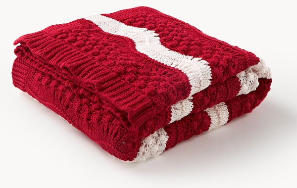 Coperta natalizia a maglia Anja