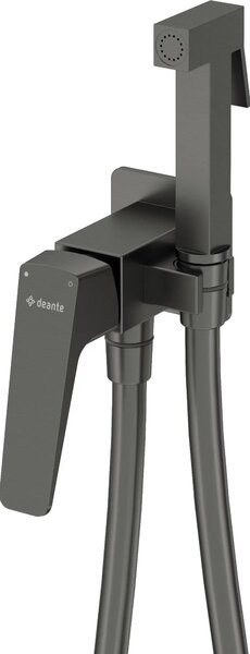Rubinetto per bidet di design, montaggio incasso - titanio