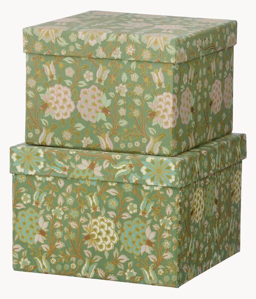 Set di 2 scatole decorative fatte a mano Tara