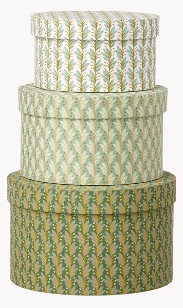 Set di 3 scatole decorative fatte a mano Naya