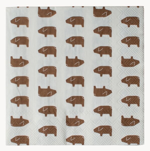 Set di 12 tovaglioli Swedish Pigs