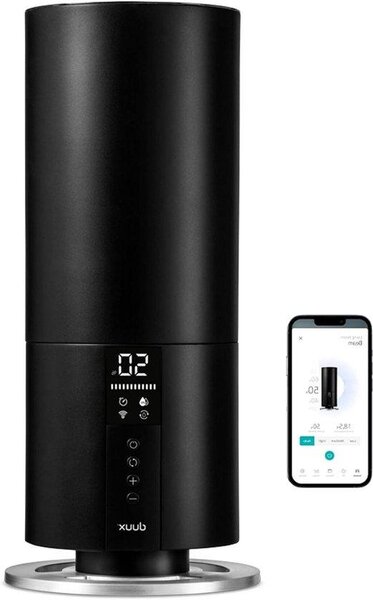 Umidificatore con funzione aromaterapica - Capacità 3 litri - 300 ml/h - Nero