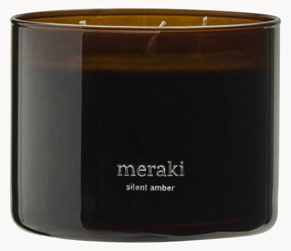 Candela profumata a tre stoppini Silent Amber (tabacco)