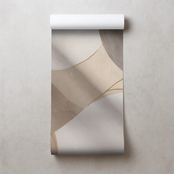 Carta da parati – Linee astratte beige
