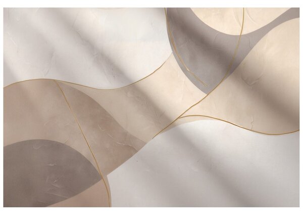 Carta da parati – Linee astratte beige