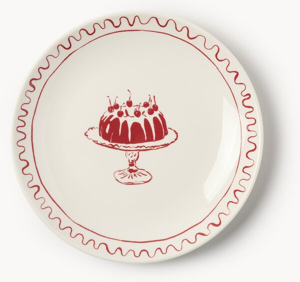 Set di 4 piatti da colazione natalizi di design Clarette di Agathe Marty