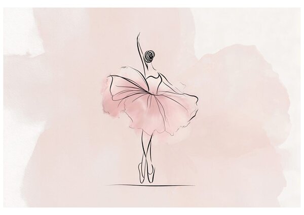 Carta da parati – Elegante ballerina in gonna rosa