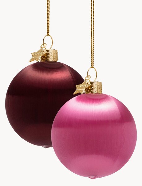 Set di 4 palline di Natale Glam